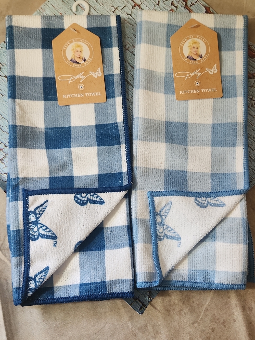 Blue Buffalo Check Kitchen Towel - Blue/White
